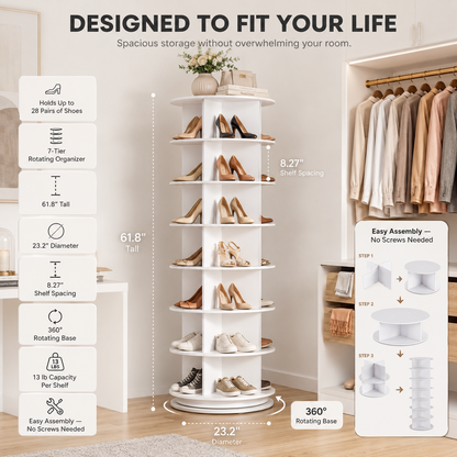 Bullowa SpinTower™ Space-Saving Organizer