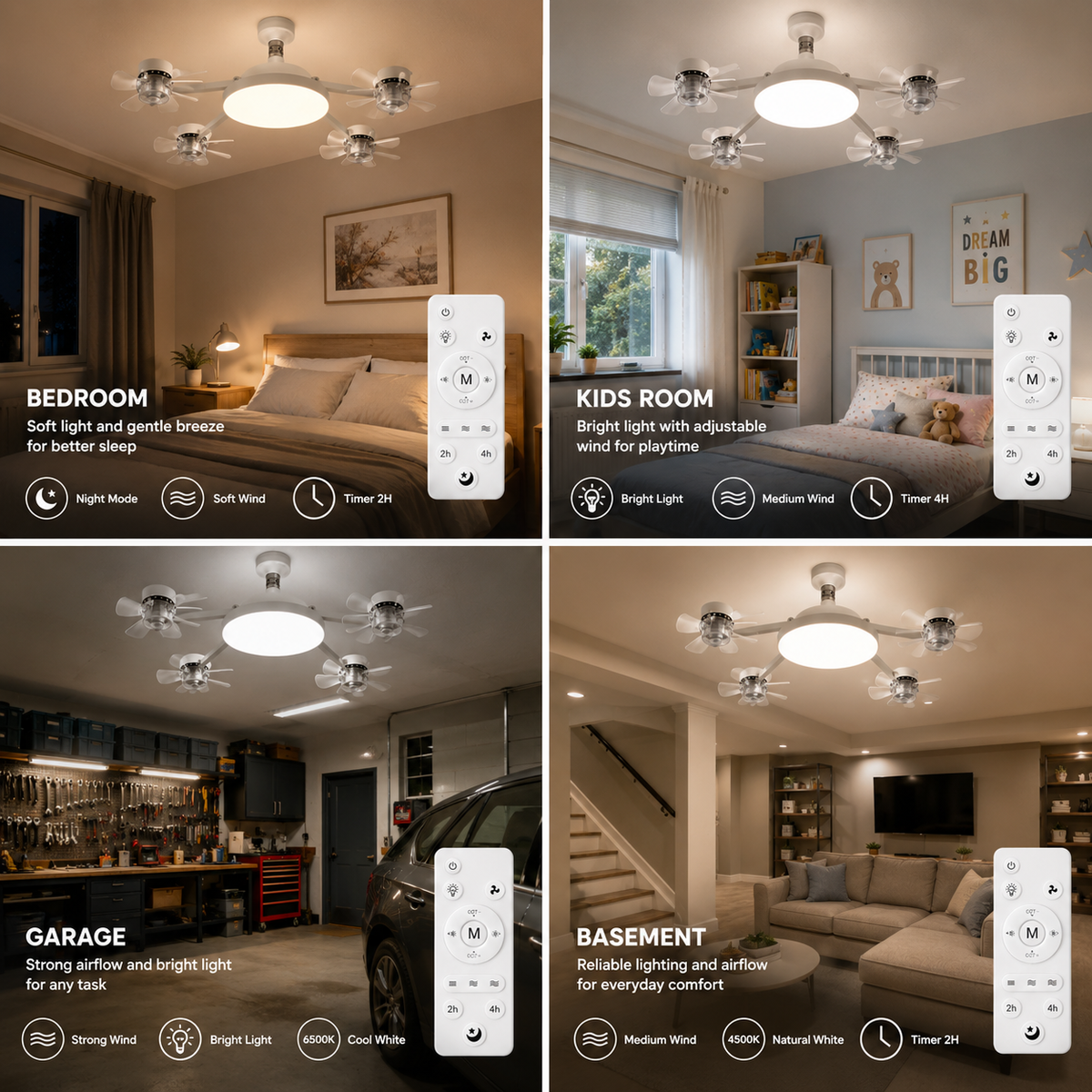 AirGlow™ 2-in-1 Smart Fan Light