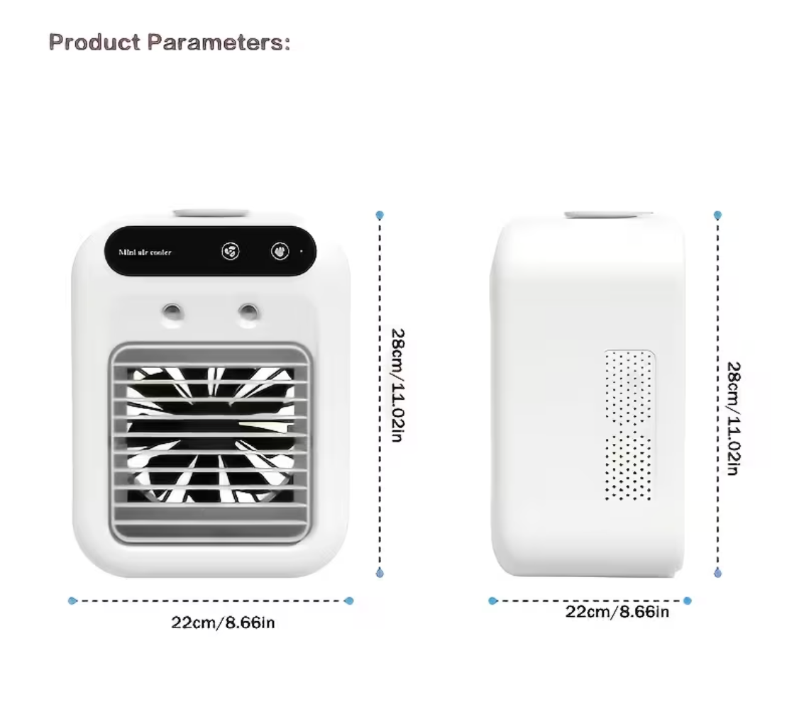 AirGlow™ Portable CoolMist Fan-With Cooling Mist