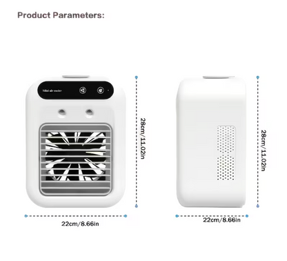 AirGlow™ Portable CoolMist Fan-With Cooling Mist