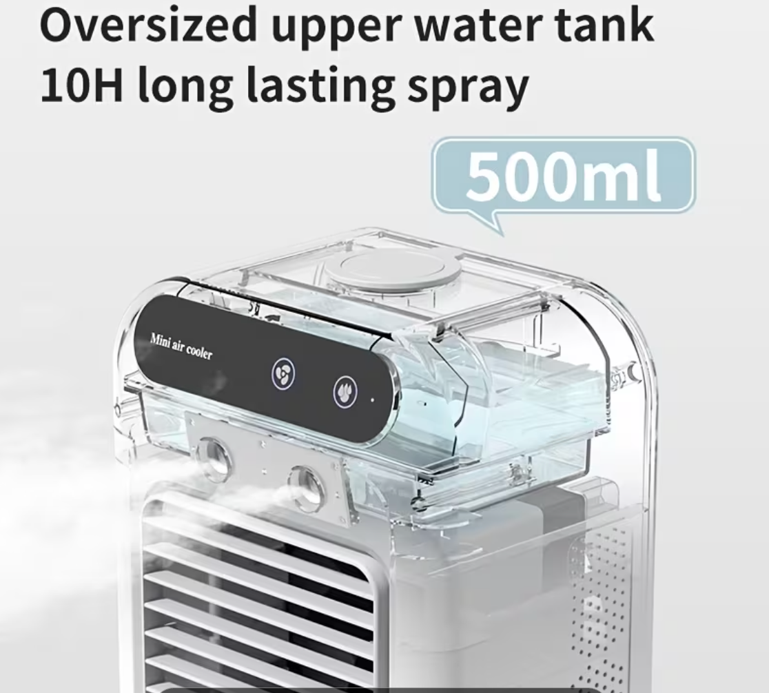 AirGlow™ Portable CoolMist Fan-With Cooling Mist