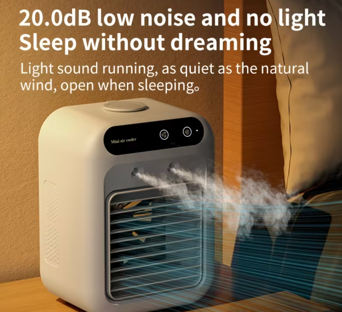 AirGlow™ Portable CoolMist Fan-With Cooling Mist