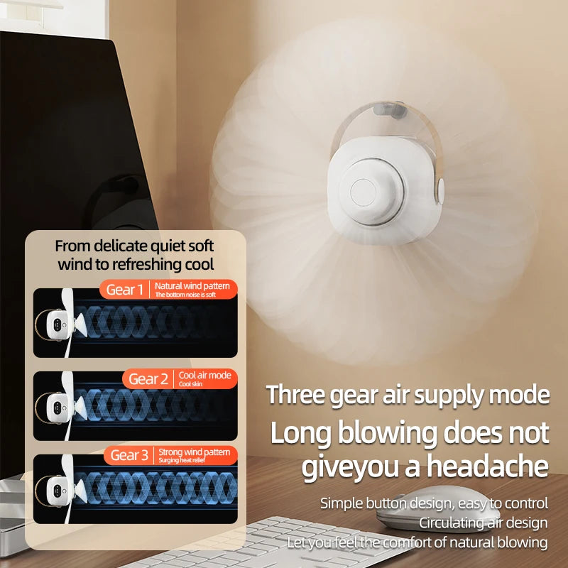 AirGlow™ Rechargeble Portable Ceiling Fan- Indoor & Outdoor